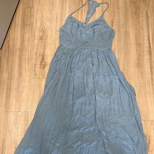 URBAN OUTFITTERS long flowy blue dress